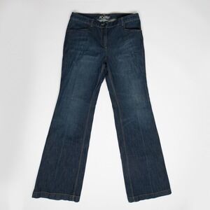 New York & Company Women's Size 10‎ Blue Low Rise Skinny Flare Jeans